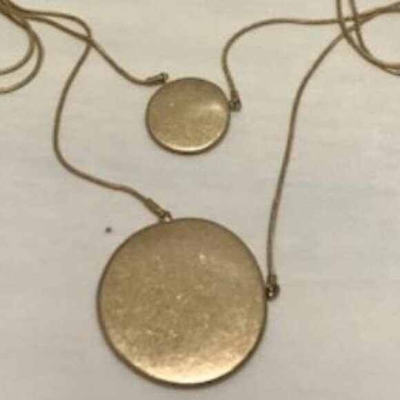 Vintage Sonoma 2 Tier Goldtone Fashion Necklace Costume Jewelry - Picture 3 of 3